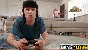 Beautiful stepmom really knows how to please her stepson