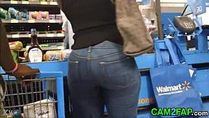 ass bbw hidden cam porn video with close-up fat black