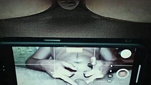 cum loudly during mature handjob orgasm in bedroom