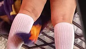 Hidden Stepfather Records Student In Upskirt Skirt