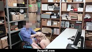 Blonde Teen 18+ Arrested By The Mall Cop In Suspicion Of Stealing - Perp4k