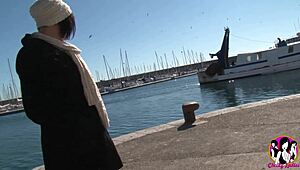 hot bitch caro showing off public then getting fucked hard