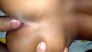 Tasty homemade pussy in lingerie with big natural tits