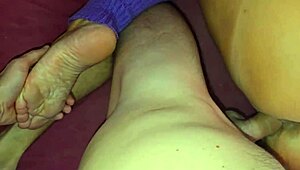 the stepson gets a reward from his stepmother in lingerie