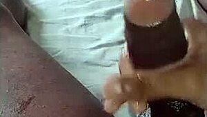 Boldly Massaging Monster Cock In POV Amateur Military Solo