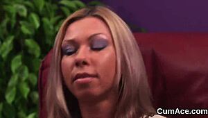 Nasty Babe Swallows Cumshot On Face In Blowbang