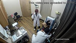 Blaire Celeste's Shaved Pussy Slapped In Corporate Slave Face Fucking