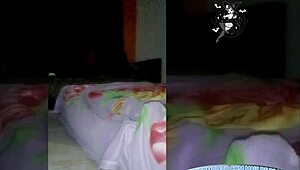 Cuckold shares wife with big black guy all night!