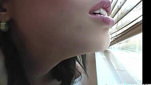 gorgeous teen gives instructions