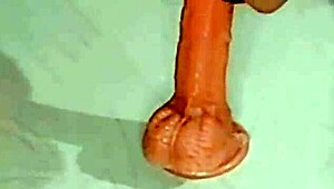 Cute Latina Caged Sissy Cuckold Fucked