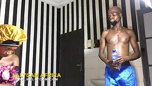 Ebony teen takes it hot with wet pussy