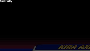 Kira Axe Rips Clothes For Stockings Masturbation Day