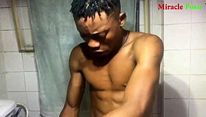 Chubby girlfriend demands hardcore fingering in bathroom