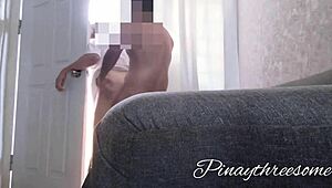 Pregnant Asian Couple Rides and Swallows Cum