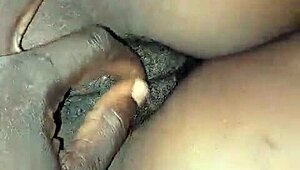 I'm playing with my landlady's fat pussy, so sweet and wet