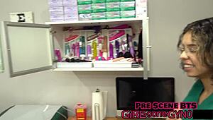 mara luv moans during solo masturbation in latex backstage