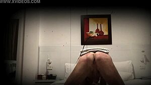 The femdom mistress dominates her submissive partner in a hardcore scene