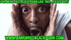 Ebony BBW MILF Fucked Hard By Two Black Dudes In Threesome