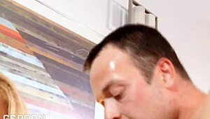 Fucking Busty Blonde MILF's Wet Pussy Outdoors With Cum On Tits