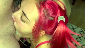 nice slut gets rough facefuck with extreme sloppy messy deepthroat