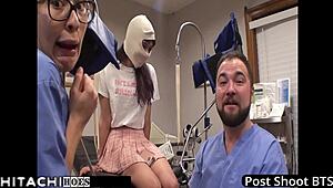 Oh god, I-I'm patient 135, nurse forcing hitachi orgasms on me as guinea pig