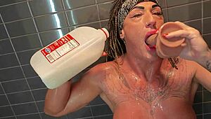 I Fuck Bathed in Milk with Big Tits Mature Rimjob Ass