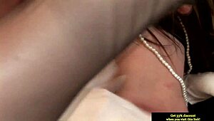 Mature British lesbian in stockings sucks amateur pussy orally