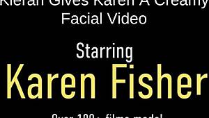 curvy mature karen fisher licks balls