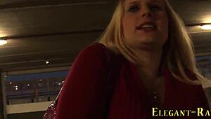 classy european enjoys big black cock in high definition