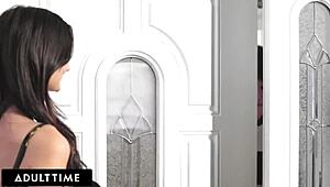 Adult Time - Latina Teen 18+ Eliza Ibarra Almost Caught Squirting On Her Boyfriends Face