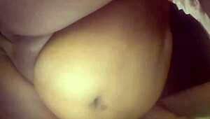 Pregnant Babe with Huge Tits Takes Big Black Cock