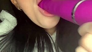 this slutty british girlfriend gives a horny webcam experience with squirting orgasm in high definition