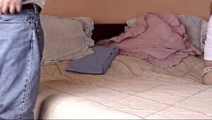 Watch my first blowjob with stepbrother, then he fucks and cums in my pussy?