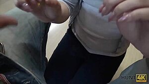 hunt4k stranger offers cash for passionate sex in bar with teen wife