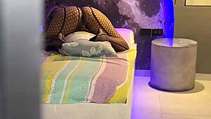 horny big-assed stepmother discovered riding pillow to orgasm 😈