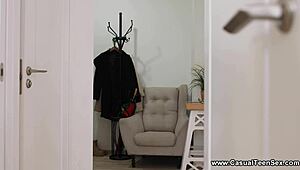 casual teen sex after table lick