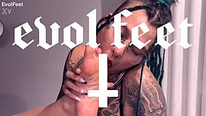 Intense Toe Sucking Craving Turns Into Deepthroat Choking