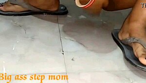 Wow, this beautiful Indian couple dives into hardcore handjob and riding cowgirl for romantic sex with big tits and ass!