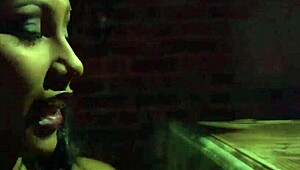 Stacked brunette enjoys big cock