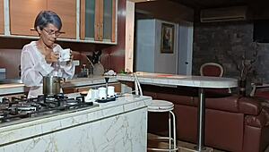 Hey, after a long day I'm finally fucking my stepsister hard in the kitchen with lingerie and dirty talk.