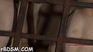 Hotty's giant tits clamped hard