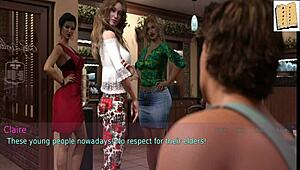 wife and stepmother in homemade game with big tits and ass 😍