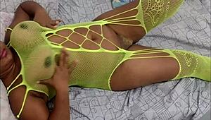 Greedy Latina whore with big tits in homemade scene