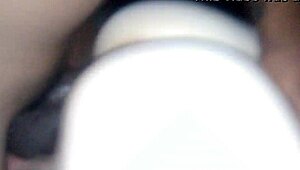 uh, like this bbc is totally pounding me bent over doggystyle, filling me with creampie in pov, oh god it's huge interracial action