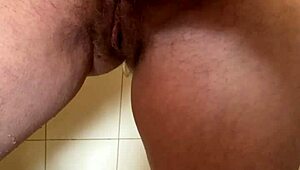 he really loves playing with my hairy pussy