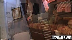 Busty Blonde Milf Gets Two Hot Loads on Her Face