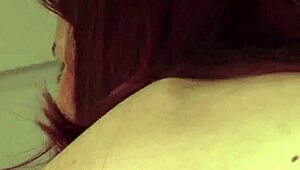 Skinny babe engages in sexy horny action.