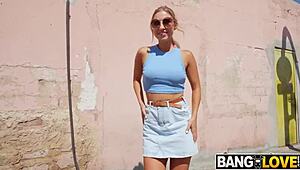 Jayla de Angelis squirts from rough public anal with Potro de Bilbao!