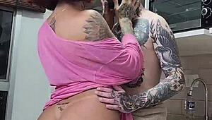 i got home from work and had the naughty guy fuck me all over the house