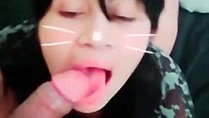 Morena Mexicana Con Orejas De Gato Recibe Una Cogida Deliciosa En Su Culo